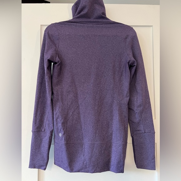 Lululemon purple full zip sweatshirt in size 4 - Picture 3 of 10